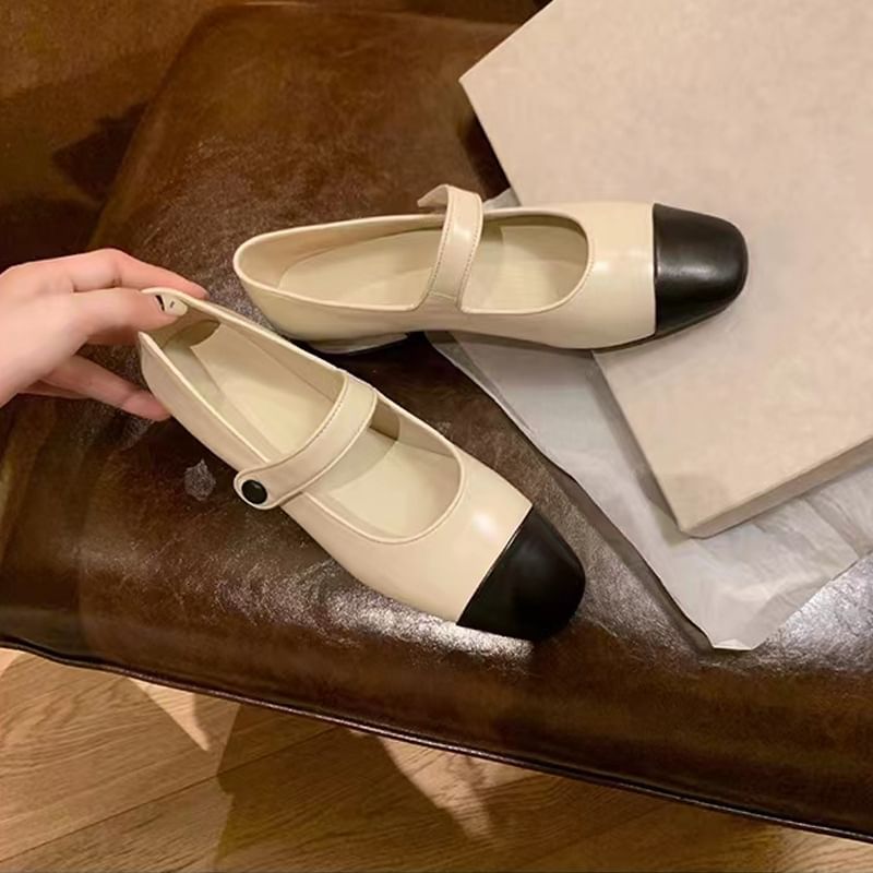 Cap-Toe Mary Jane Shoes