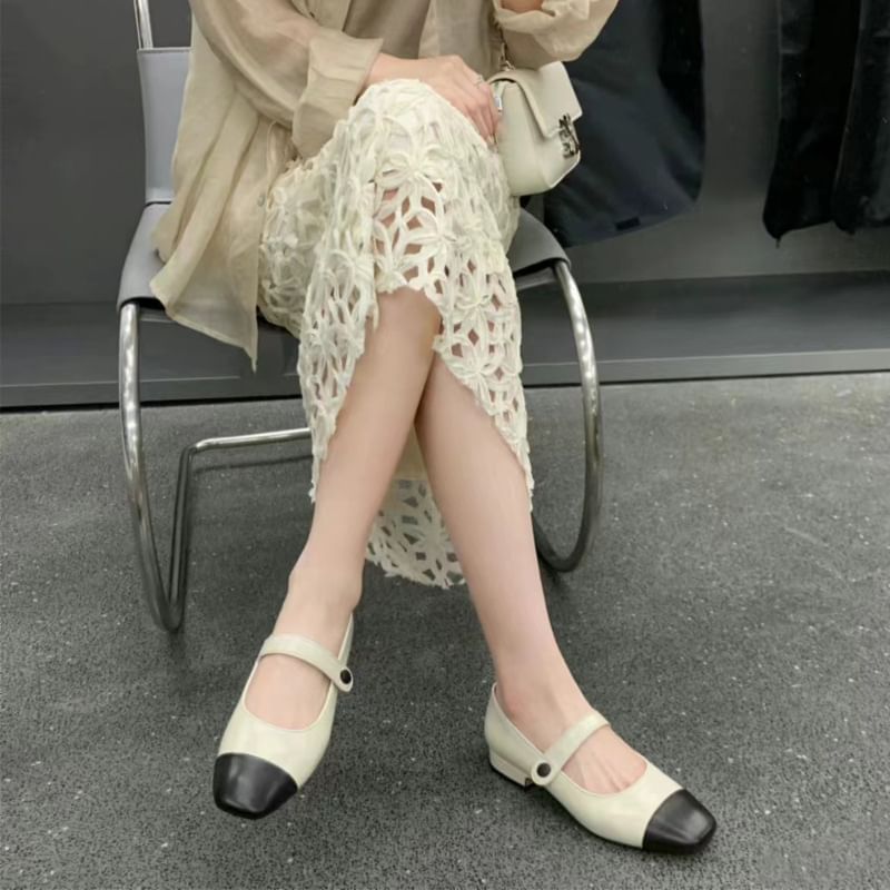 Cap-Toe Mary Jane Shoes