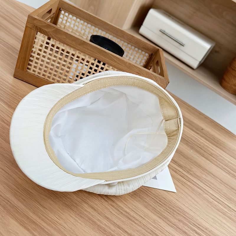 Newsboy Plate Metal Cap