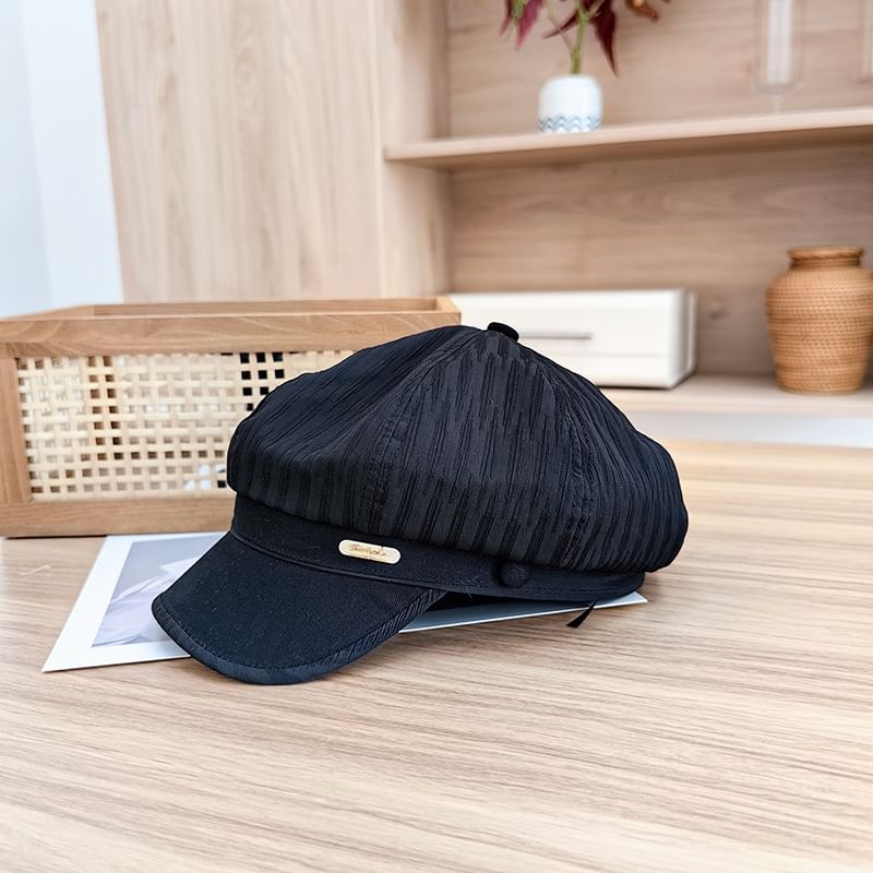 Newsboy Plate Metal Cap