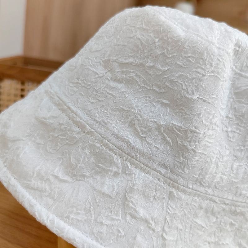 Hat Plain Shirred Bucket