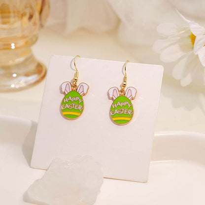 Easter Alloy Drop Earring