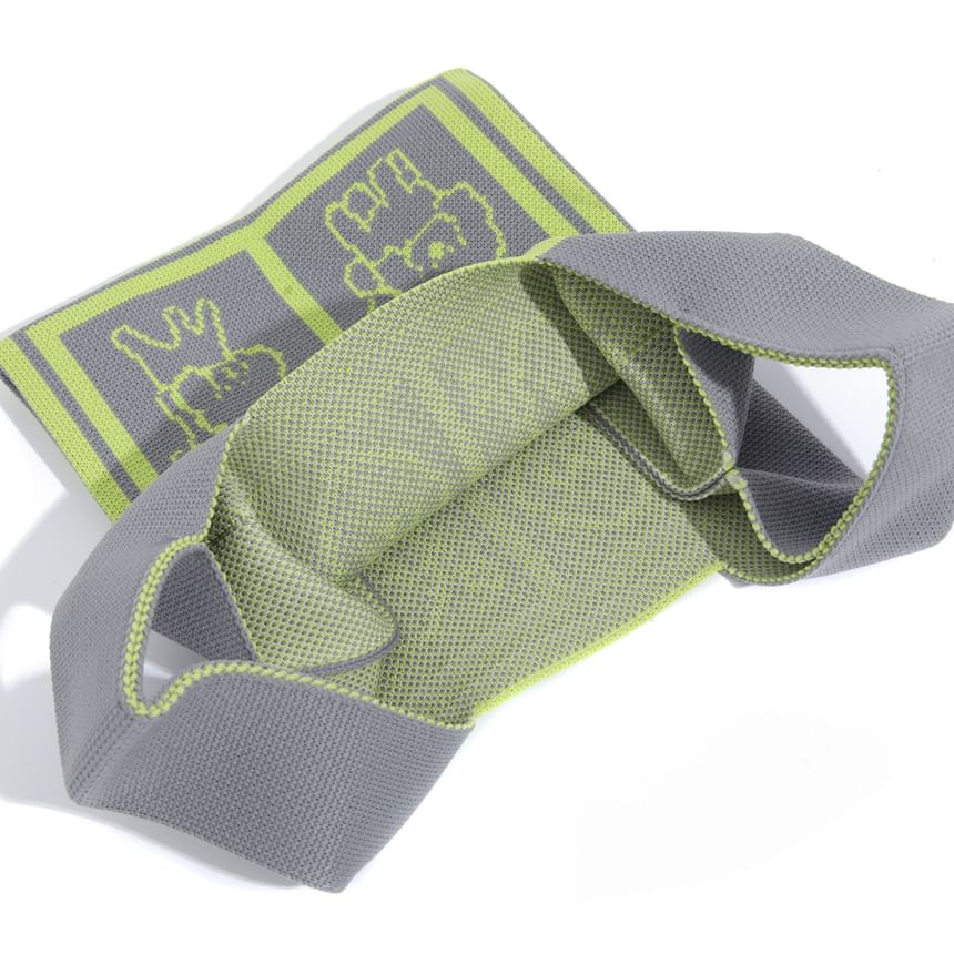 Bag Jacquard Dog Knit Tote