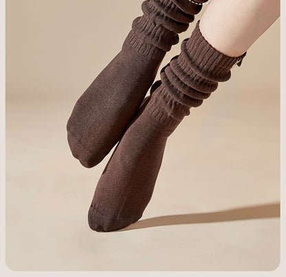 Plain Mid Calf Socks / Leg Warmers / Set