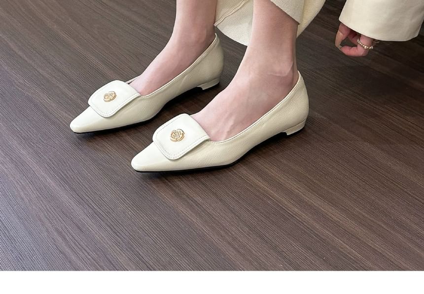 Loafers Flower Accent