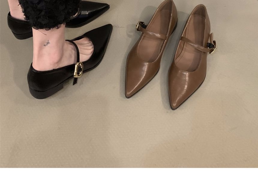 Shoes Pointy Mary Jane Toe