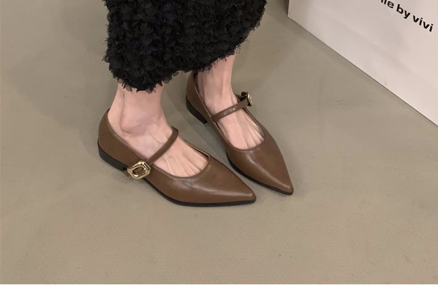 Shoes Pointy Mary Jane Toe