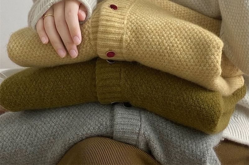 Cardigan Button-Up Plain