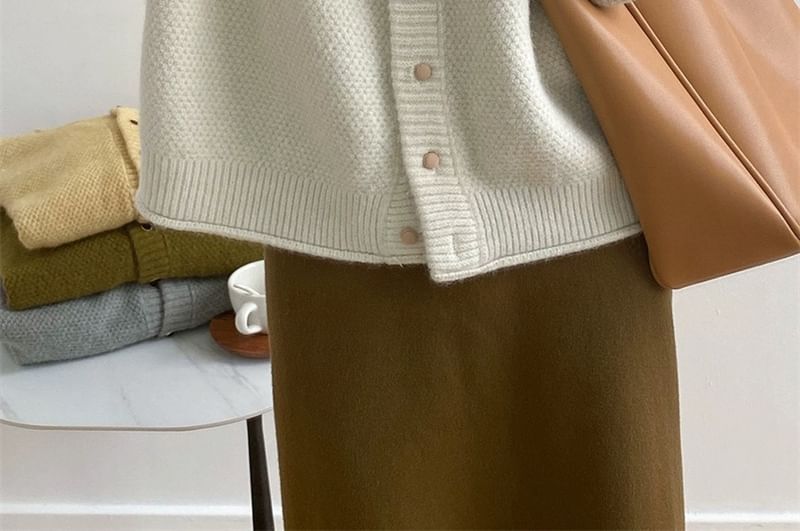 Cardigan Button-Up Plain