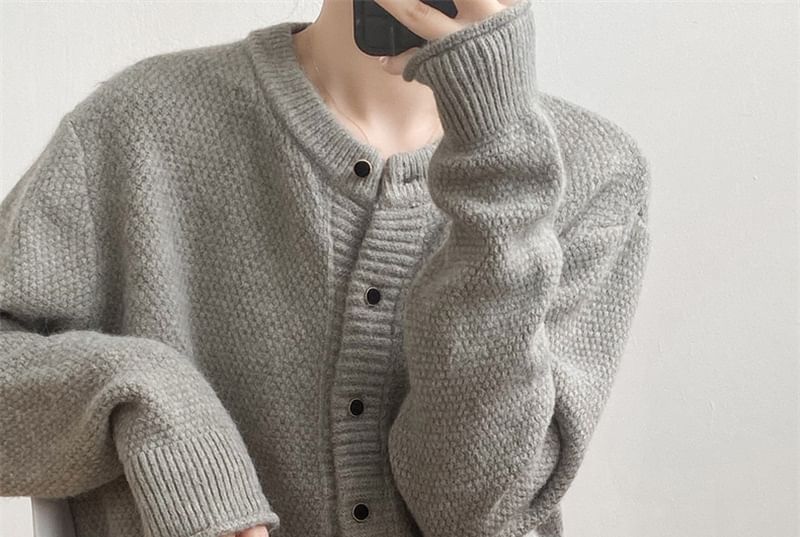 Cardigan Button-Up Plain