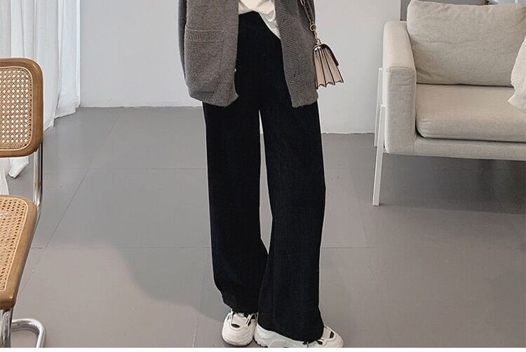 Cardigan Embroidered V-Neck Button-Up Letter