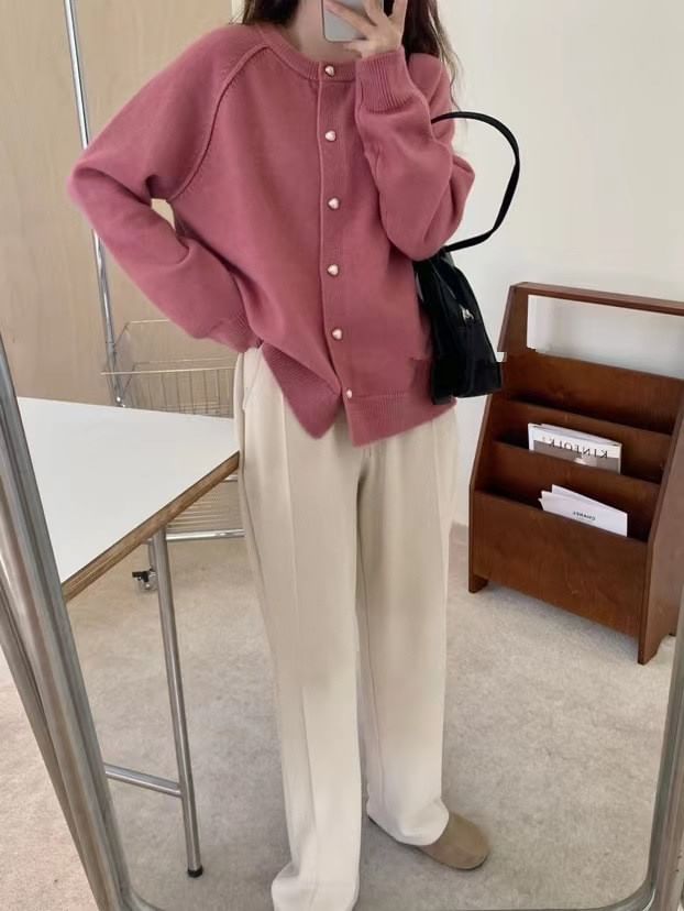 Button-Up Cardigan Plain