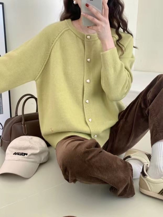 Button-Up Cardigan Plain