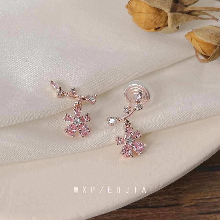 Cuff Alloy Ear Floral Rhinestone