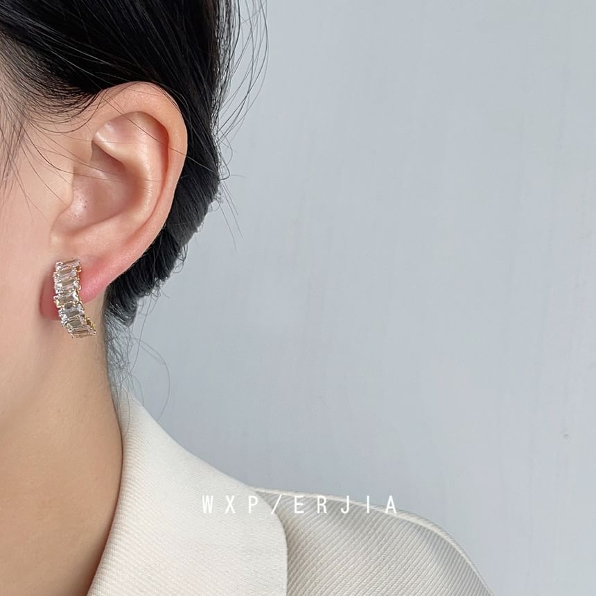 Rhinestone Alloy Ear Cuff