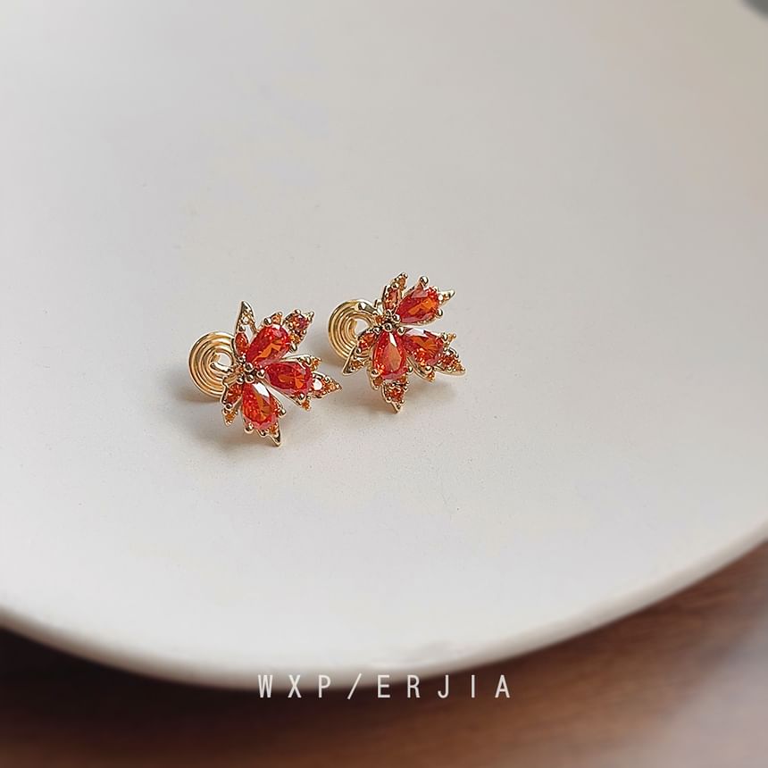 Leaf Cuff Ear Alloy Rhinestone