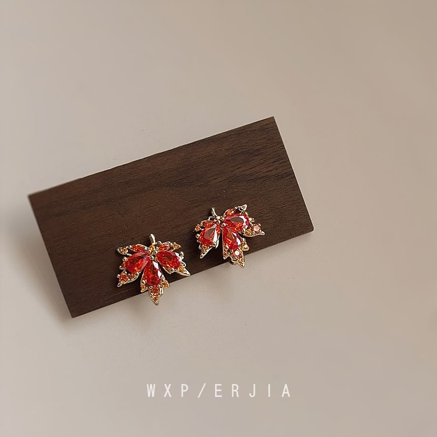 Leaf Cuff Ear Alloy Rhinestone