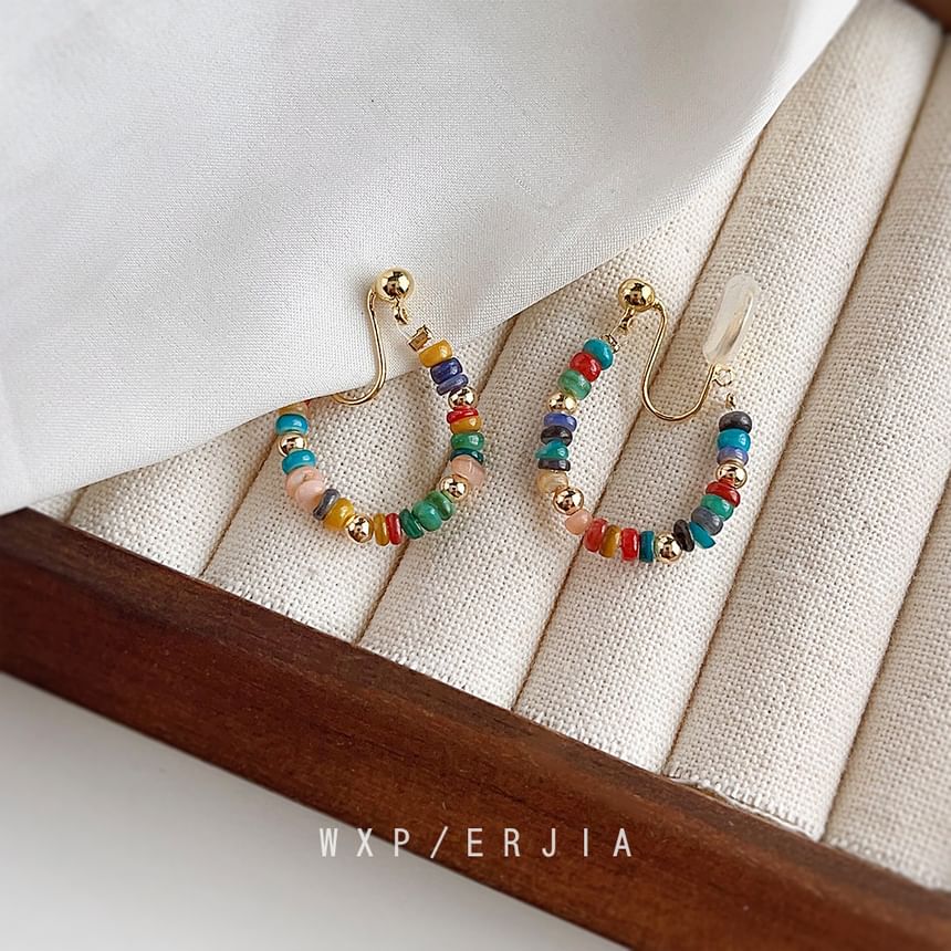 Cuff Hoop Bead Ear Alloy