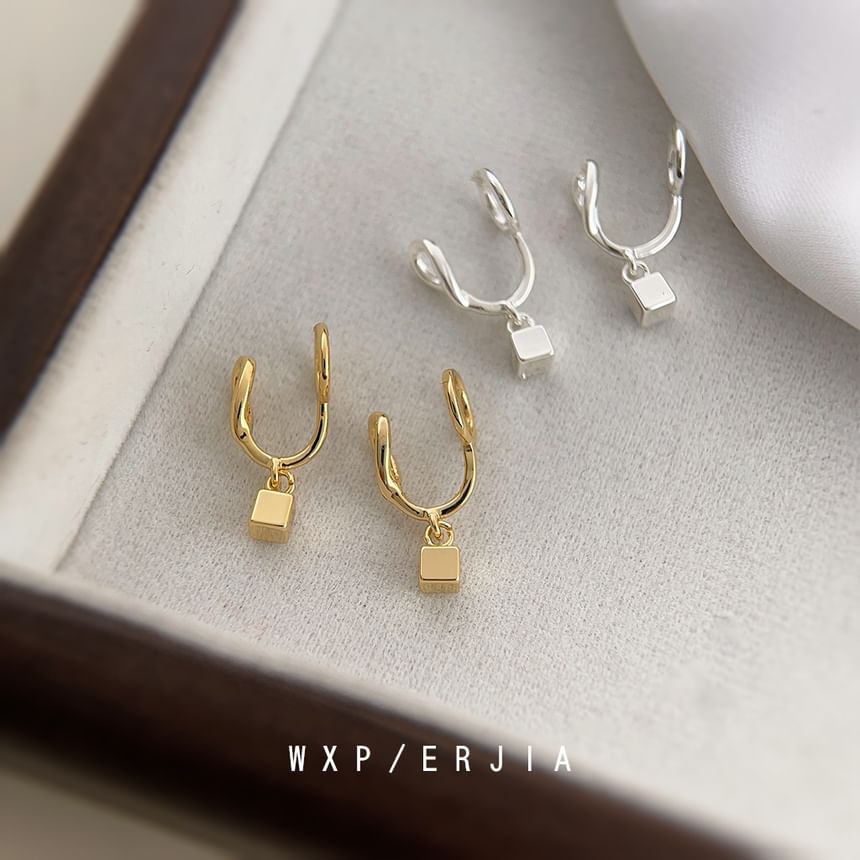 Alloy Drop Cube Earring Cuff