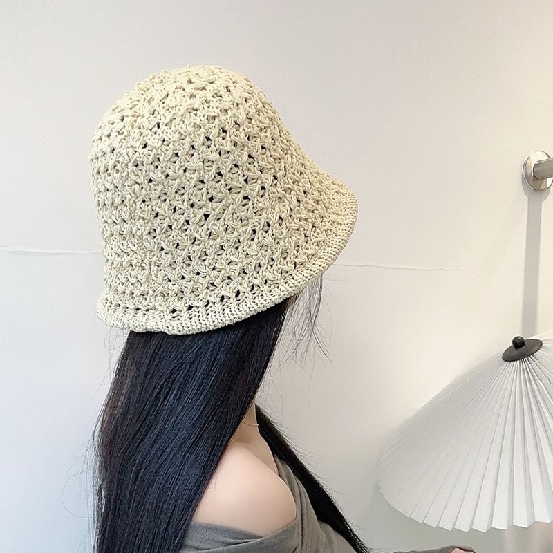 Straw Hat Foldable Bucket