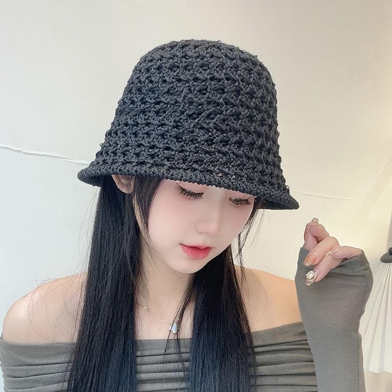 Straw Hat Foldable Bucket