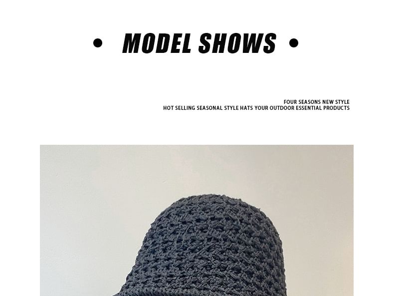 Straw Hat Foldable Bucket