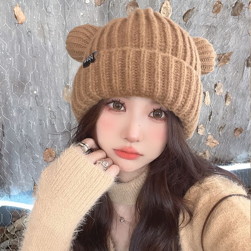 Beanie Ear Knit Bear