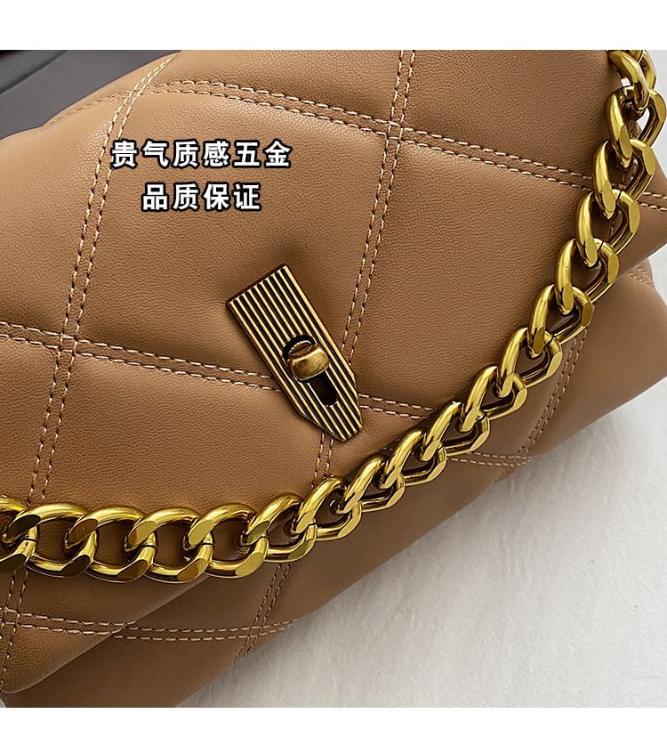 Chained Quilted Shoulder Bag