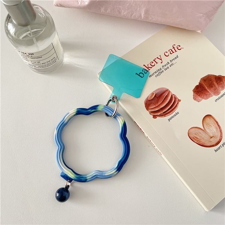 Wavy Hoop Phone Strap with Lanyard Pad