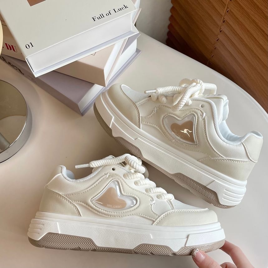 Colored Overlay Platform Sneakers