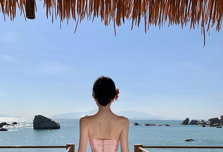 Skirt High Plain Camisole Waist + Maxi Set: Crop Top