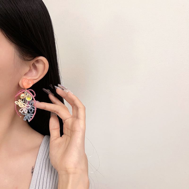 Bead Drop Earring Bow