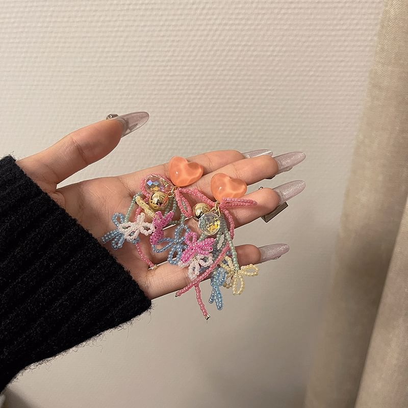 Bead Drop Earring Bow