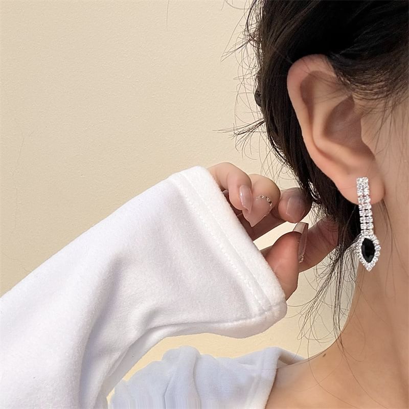 Pendant Earring Necklace Drop / Rhinestone