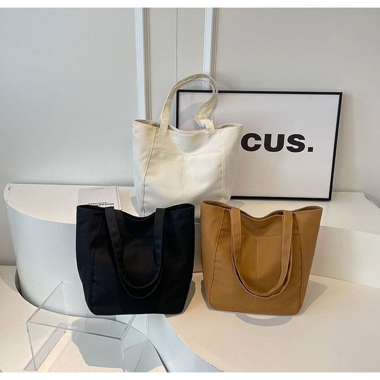 Bag Canvas Plain Tote
