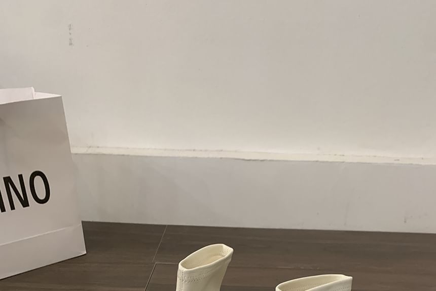 Chunky Short Boots Heel