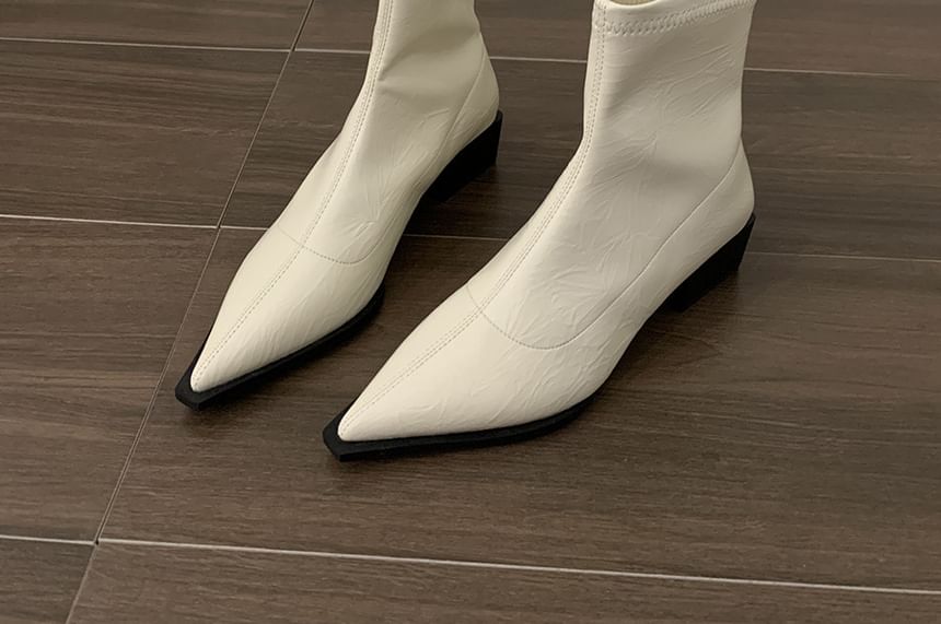 Chunky Short Boots Heel