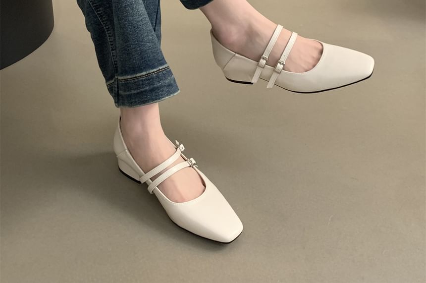 Chunky Shoes Heel Jane Mary