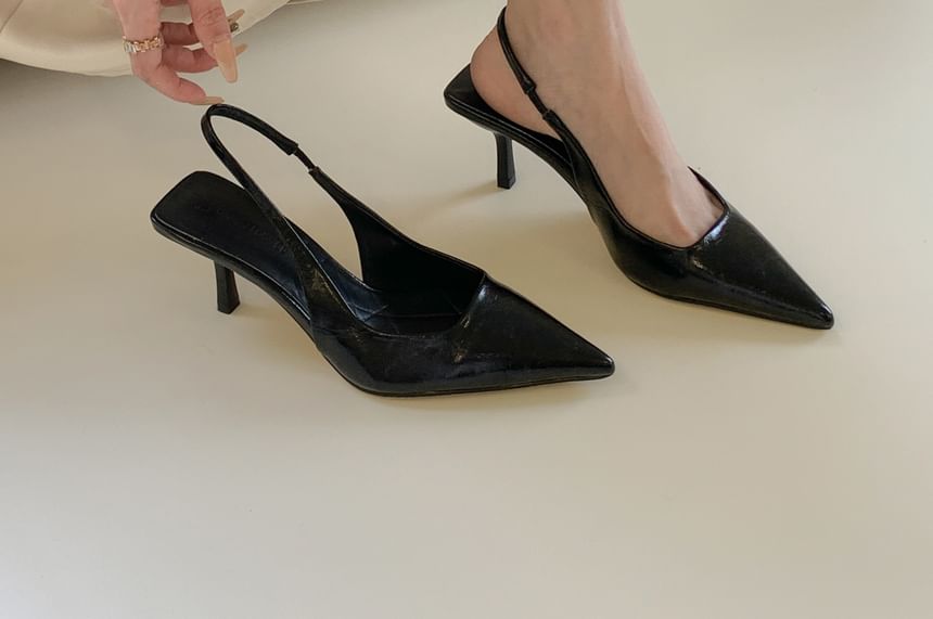 High Heel Slingback Toe Pointy Sandals