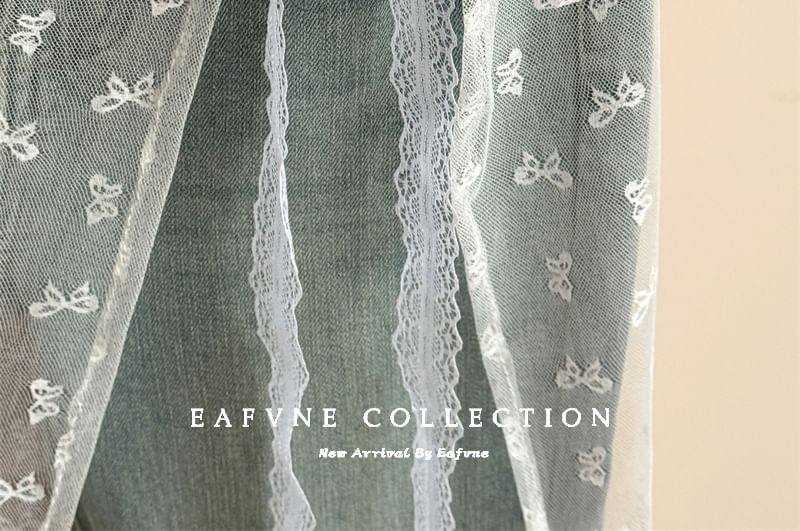 Decorative Lace Half Apron Skirt for Layering