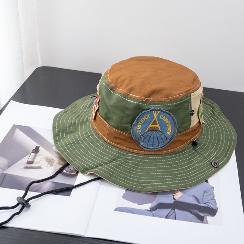 Color Block Hat Applique Boonie