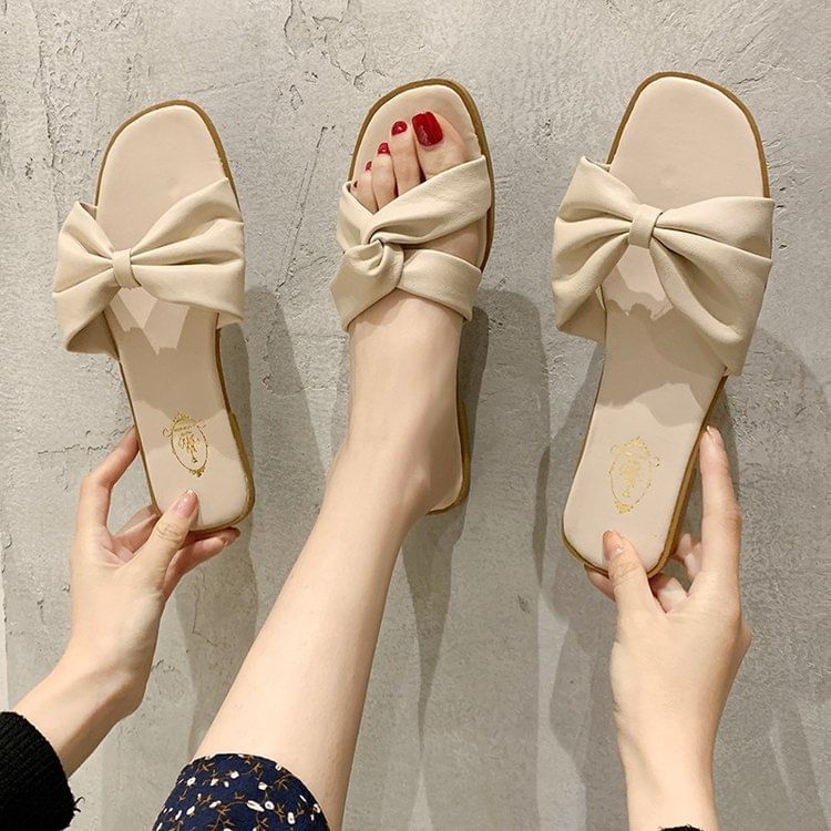 Slide Bow Sandals