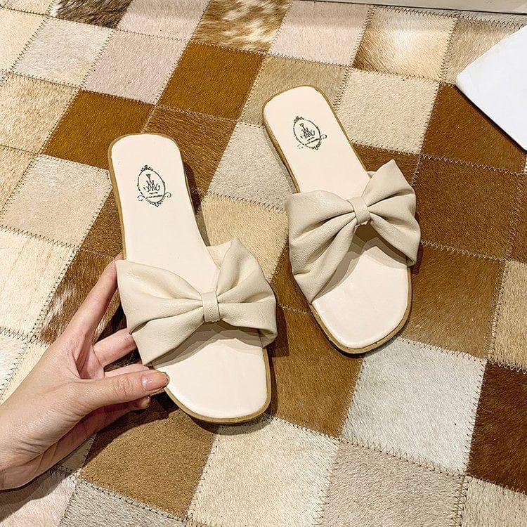 Slide Bow Sandals