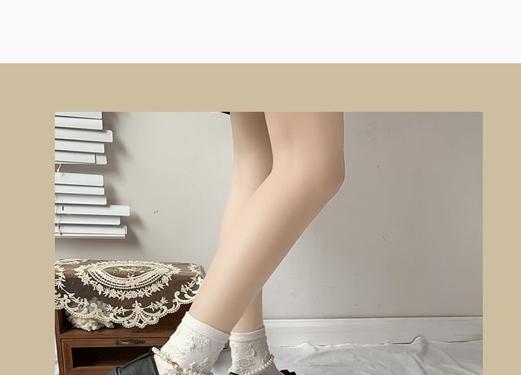 Chunky Loafers Ankle Platform Heel Bow Strap