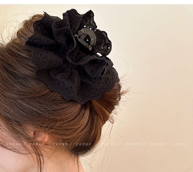 Plain Eyelet Lace Hair Claw