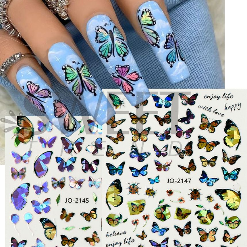 Butterfly Nail Art Sticker