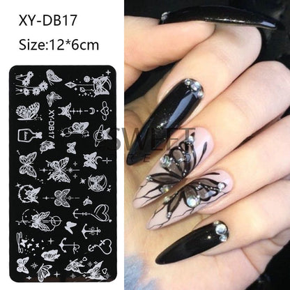 Patterned Nail Art Stencil