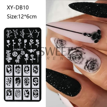 Patterned Nail Art Stencil