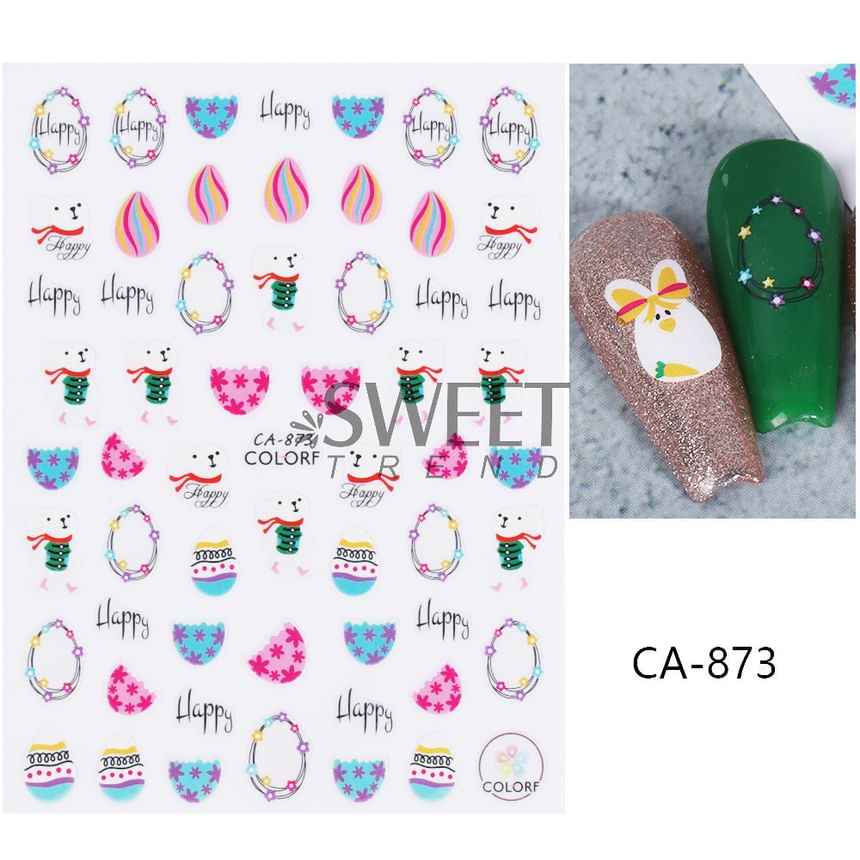 Cartoon Nail Art Sticker