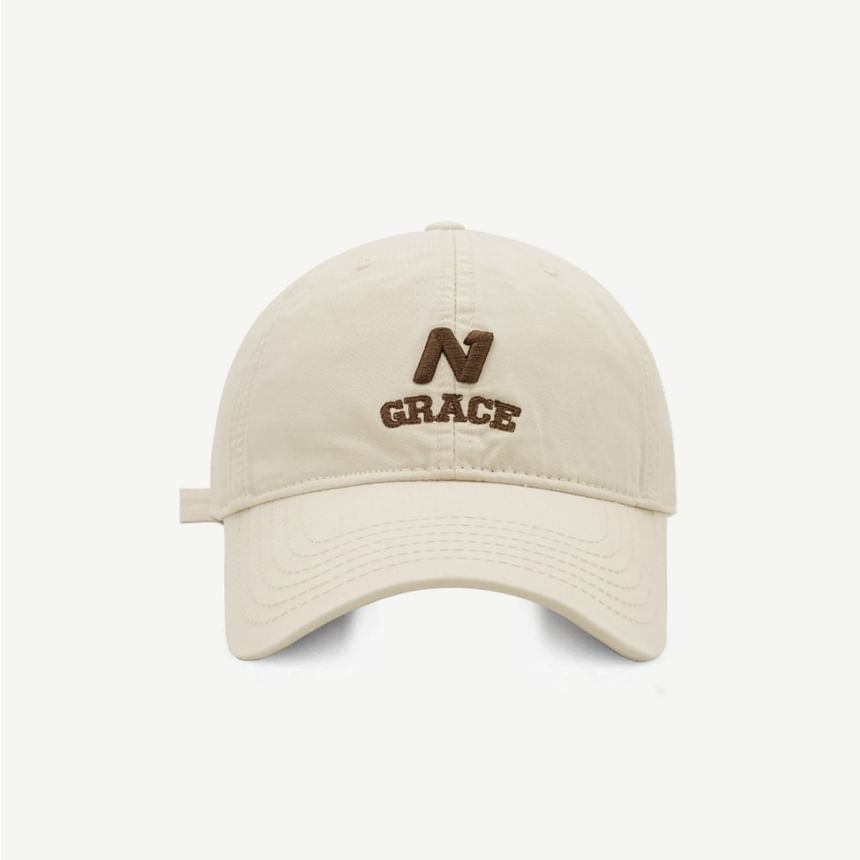 Letter Embroidered Cap